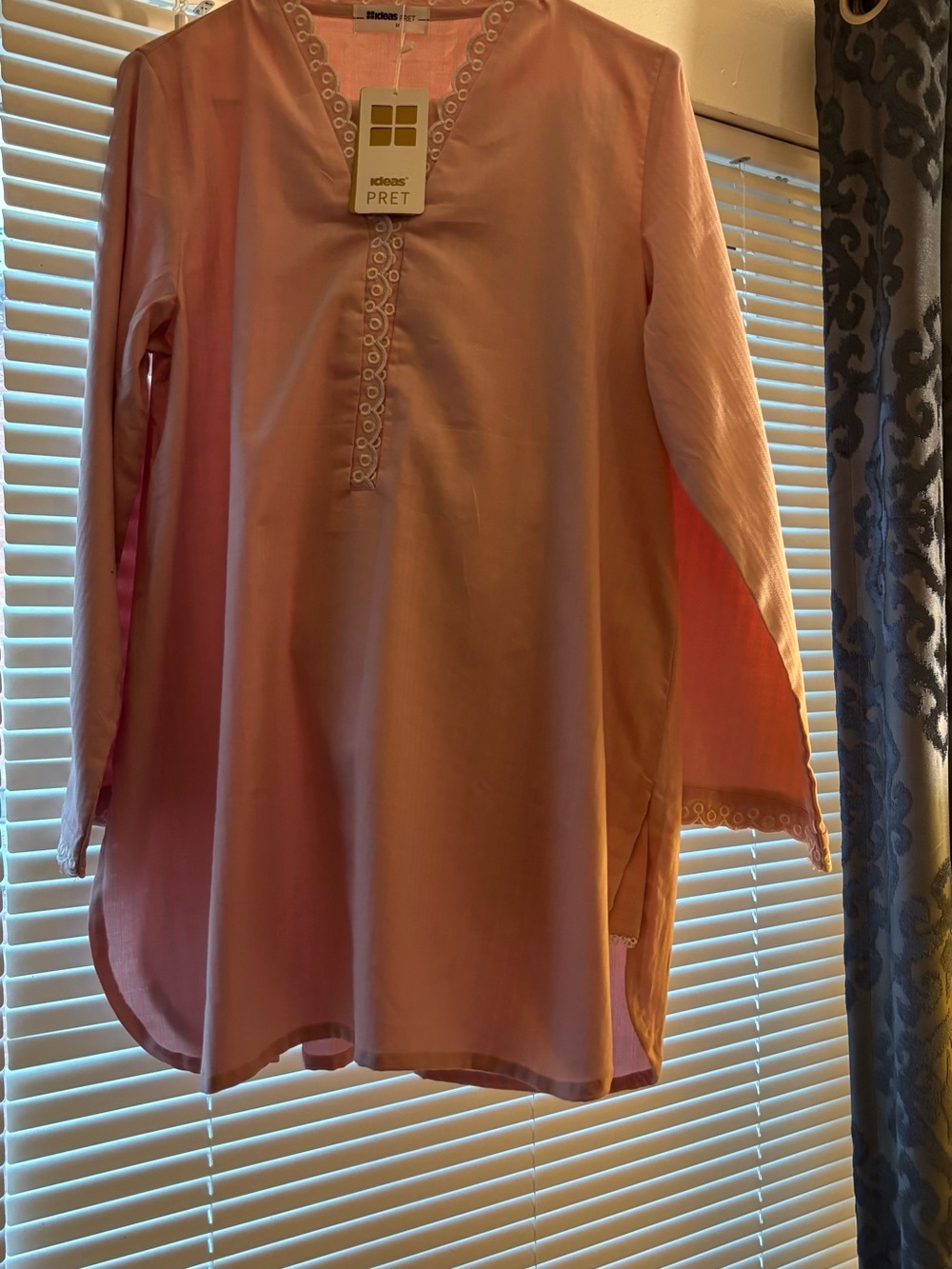 Pink Long-Sleeve Tunic
